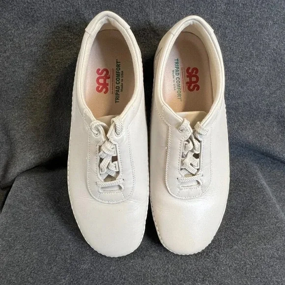 SAS womens shoes Traveler Athletic Lace Up 11W beige bone - Picture 3 of 6